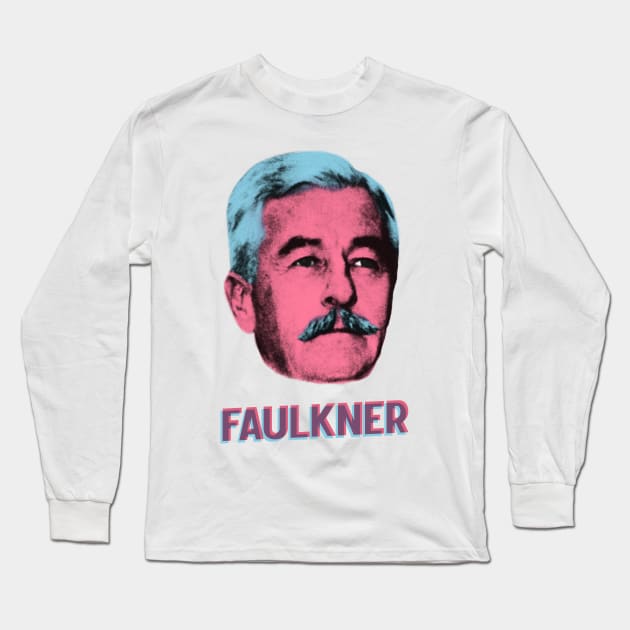 faulkner Long Sleeve T-Shirt by undergroundnotes